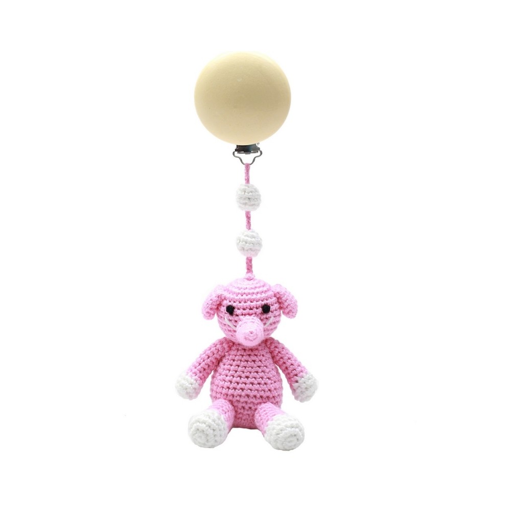 Kinderwagen-Spielzeug, Rosa Elefant