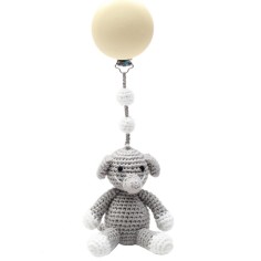 natureZOO Kinderwagen-Spielzeug, Elefant/ Grau
