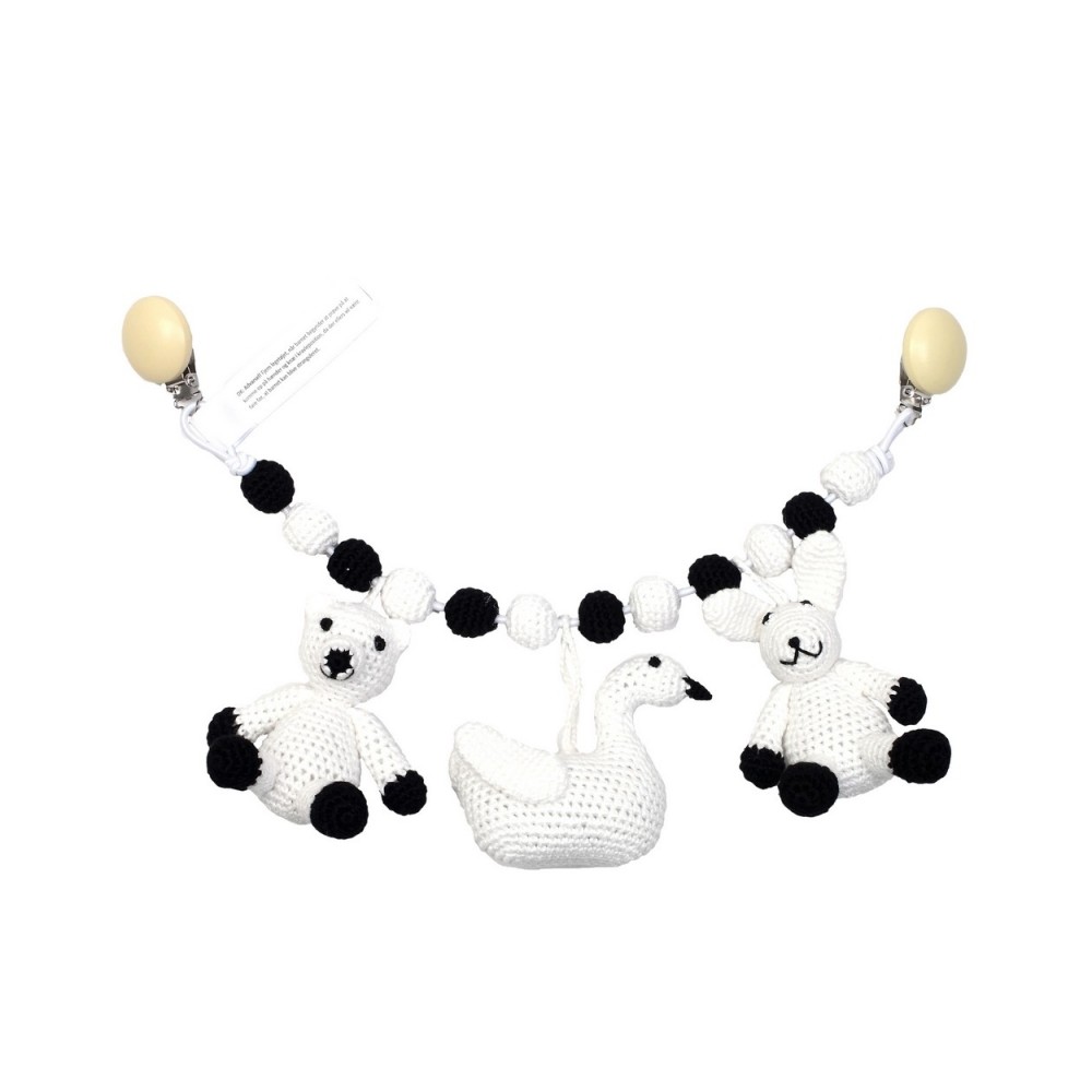 natureZOO Kinderwagenkette, Eisbär-Schwan-Kaninchen