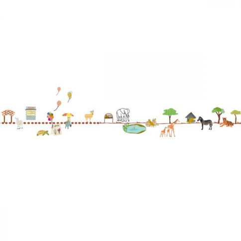 Stickers muraux Mimilou borde 5 m, sauvage