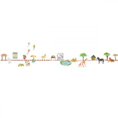 Stickers muraux Mimilou borde 5 m, sauvage