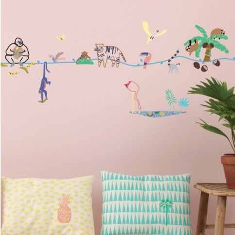 Stickers muraux Mimilou borde 5 m, sauvage