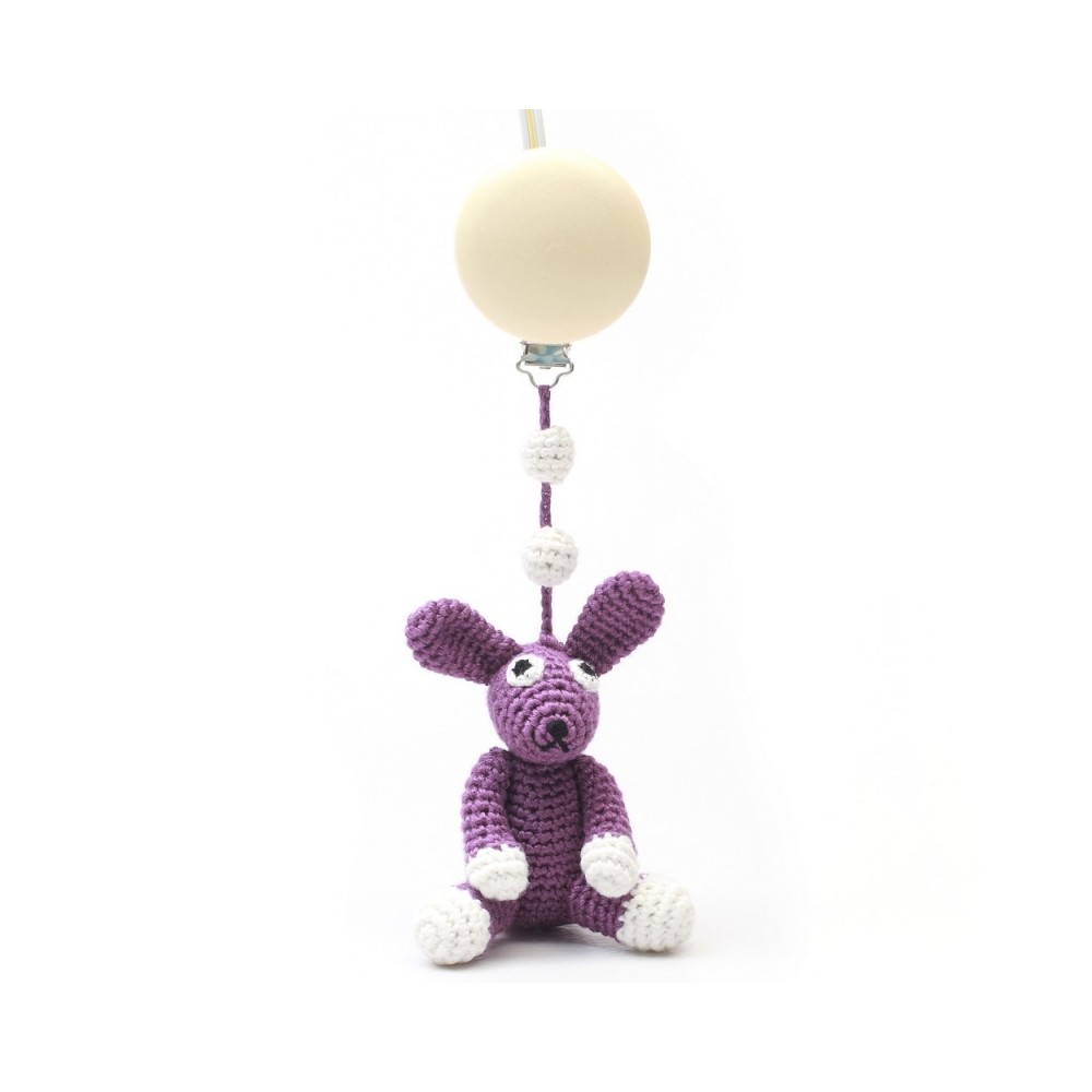 poussette Naturezoo jouet, Dunkellila lapin