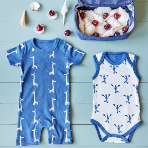 Fresk Babypyjama kurzarm, Hummer