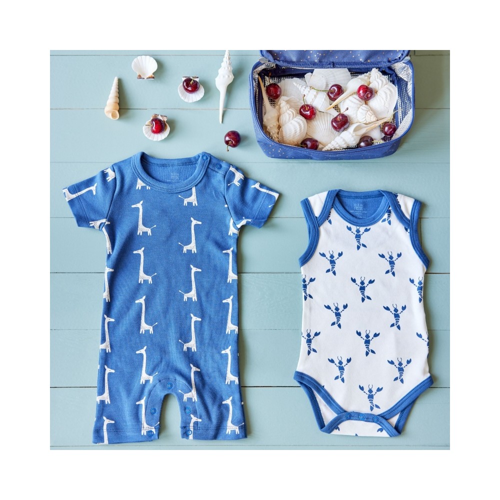 Fresk Babypyjama kurzarm, Tulip rot