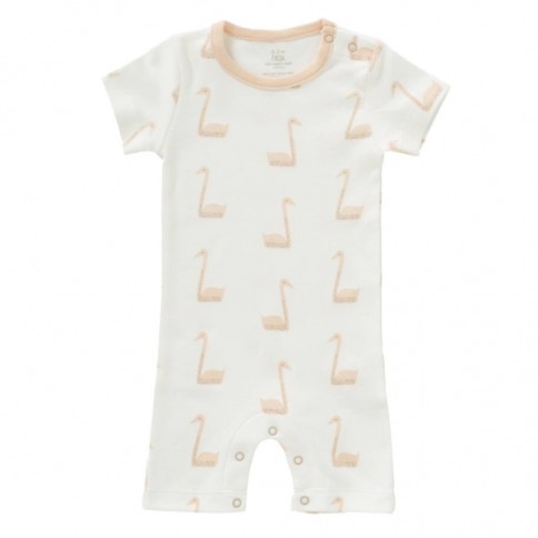 Fresk Babypyjama manches courtes, cygne