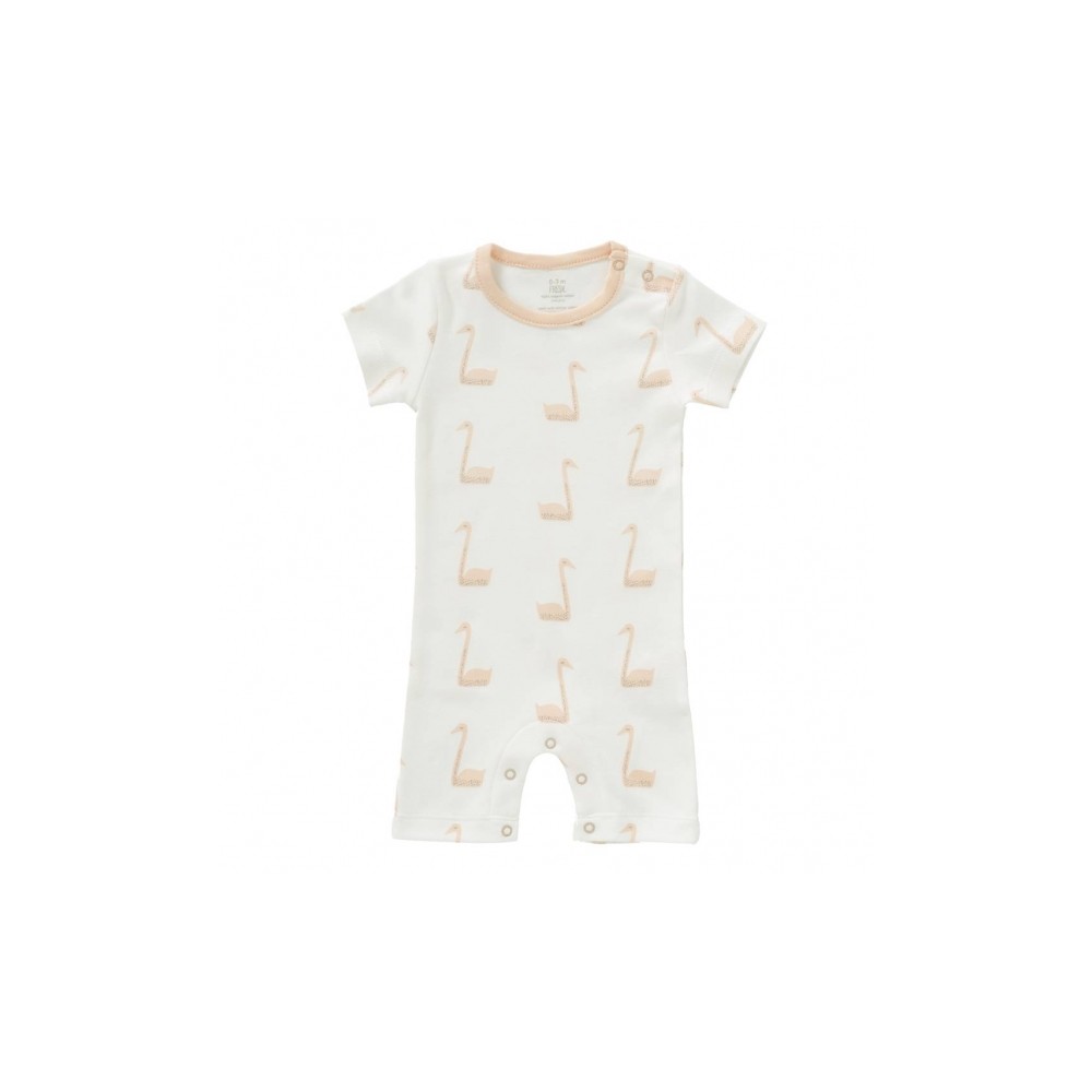 Fresk Babypyjama manches courtes, cygne