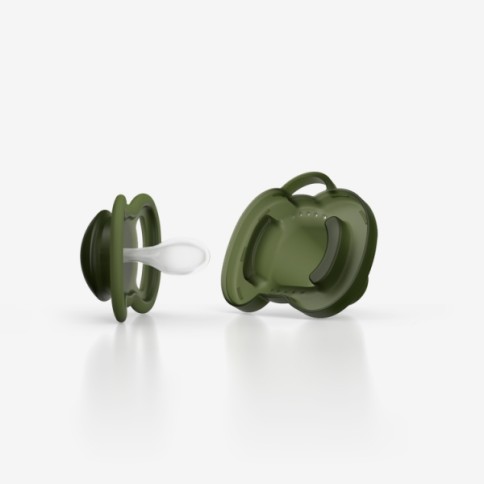 HeroPacifier Schnuller, Green&Black, +6 M. - 2er Pack