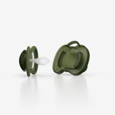 HeroPacifier Schnuller, Green&Black, +6 M. - 2er Pack