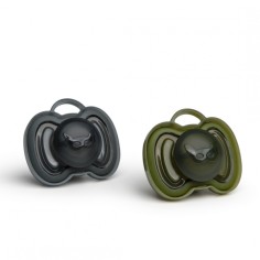 HeroPacifier Schnuller, Green&Black, +6 M. - 2er Pack