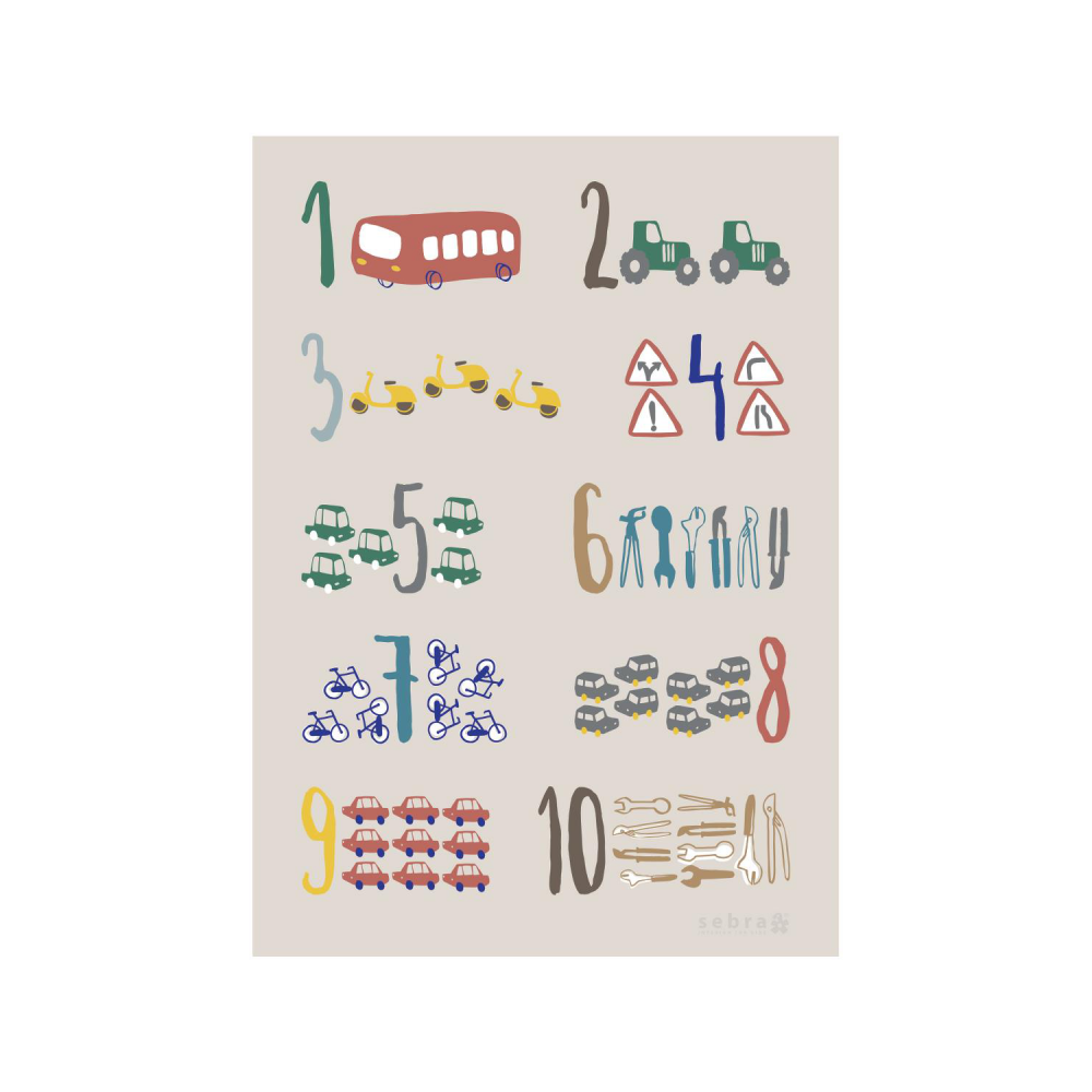 Sebra Poster Little Driver