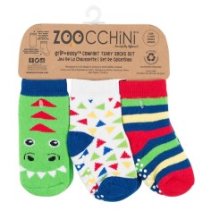 Zoocchini 3er Pack Söckchen, Devin der Dinosaurier