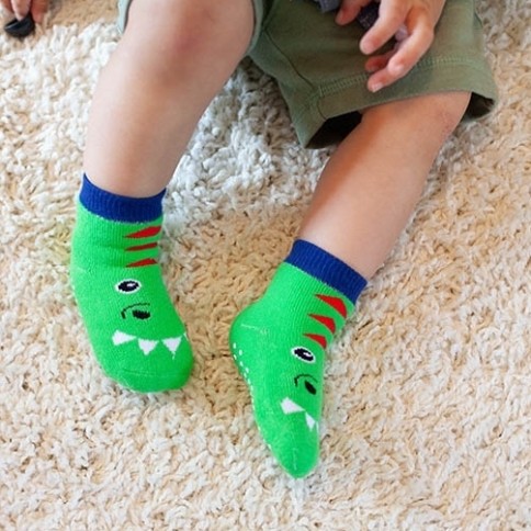 Zoocchini 3er Pack Söckchen, Devin der Dinosaurier