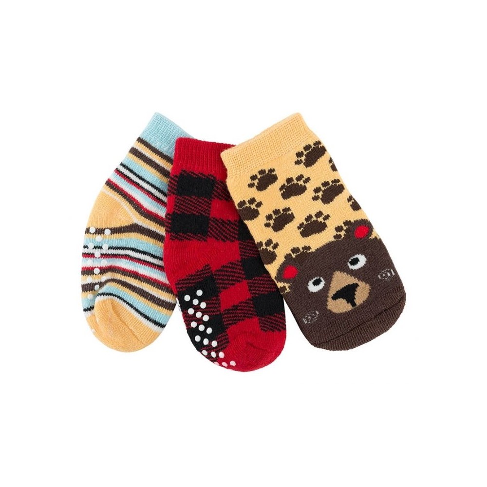 Zoocchini 3er Pack Söckchen, Bosley der Bär