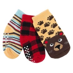 Zoocchini 3er Pack Söckchen, Bosley der Bär