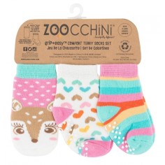 Zoocchini 3er Pack Söckchen, Fiona das Rehkitz
