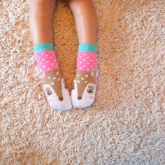 Zoocchini 3er Pack Söckchen, Fiona das Rehkitz