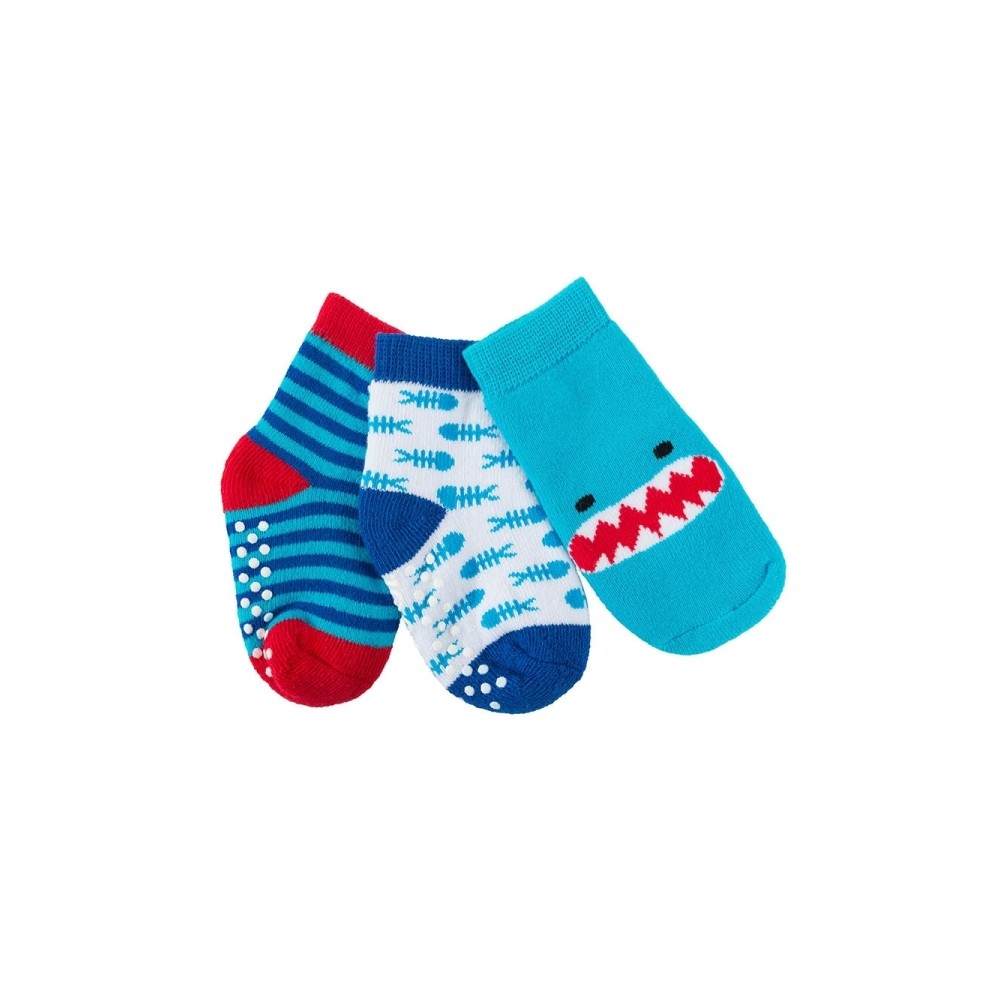 Zoocchini 3er Pack Söckchen, Sherman der Hai