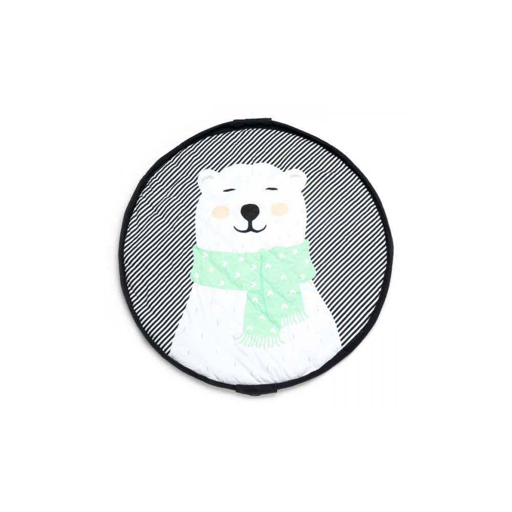 Spielzeugtasche & Krabbeldecke 3-in-1, Eisbär