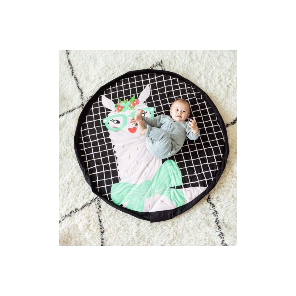 Spielzeugtasche & Krabbeldecke 3-in-1, Lama