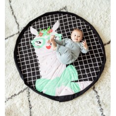 Spielzeugtasche & Krabbeldecke 3-in-1, Lama