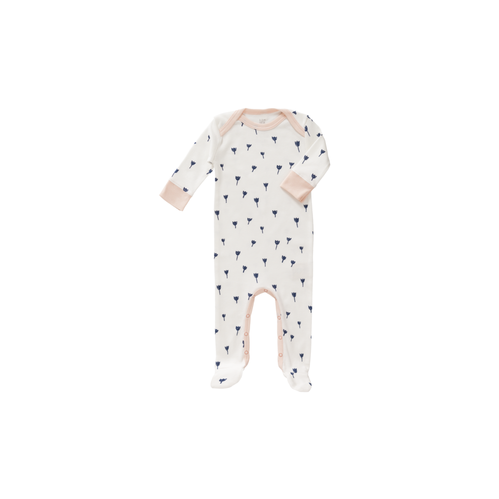 Fresk Coton biologique Babyypyjama, avec pieds, tulipe