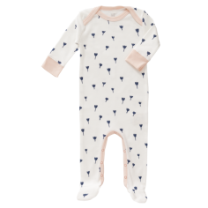 Fresk Coton biologique Babyypyjama, avec pieds, tulipe