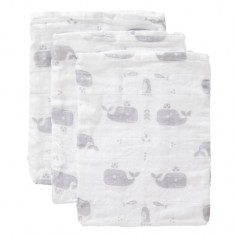 Fresk Gants de lavage, 3 paquets - Walfish, gris