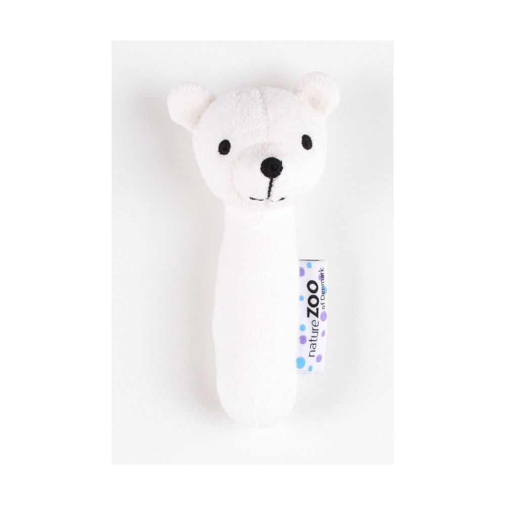 natureZOO Rassel aus Bio-Baumwolle, Eisbär