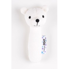 natureZOO Rassel aus Bio-Baumwolle, Eisbär