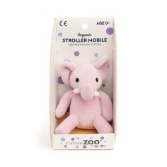 Organic Kinderwagen-Spielzeug, Helllila Elefant