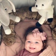 Poussette jouet, ours polaire