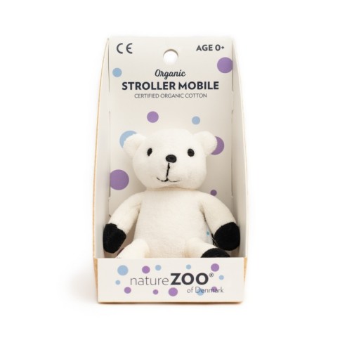 Poussette jouet, ours polaire