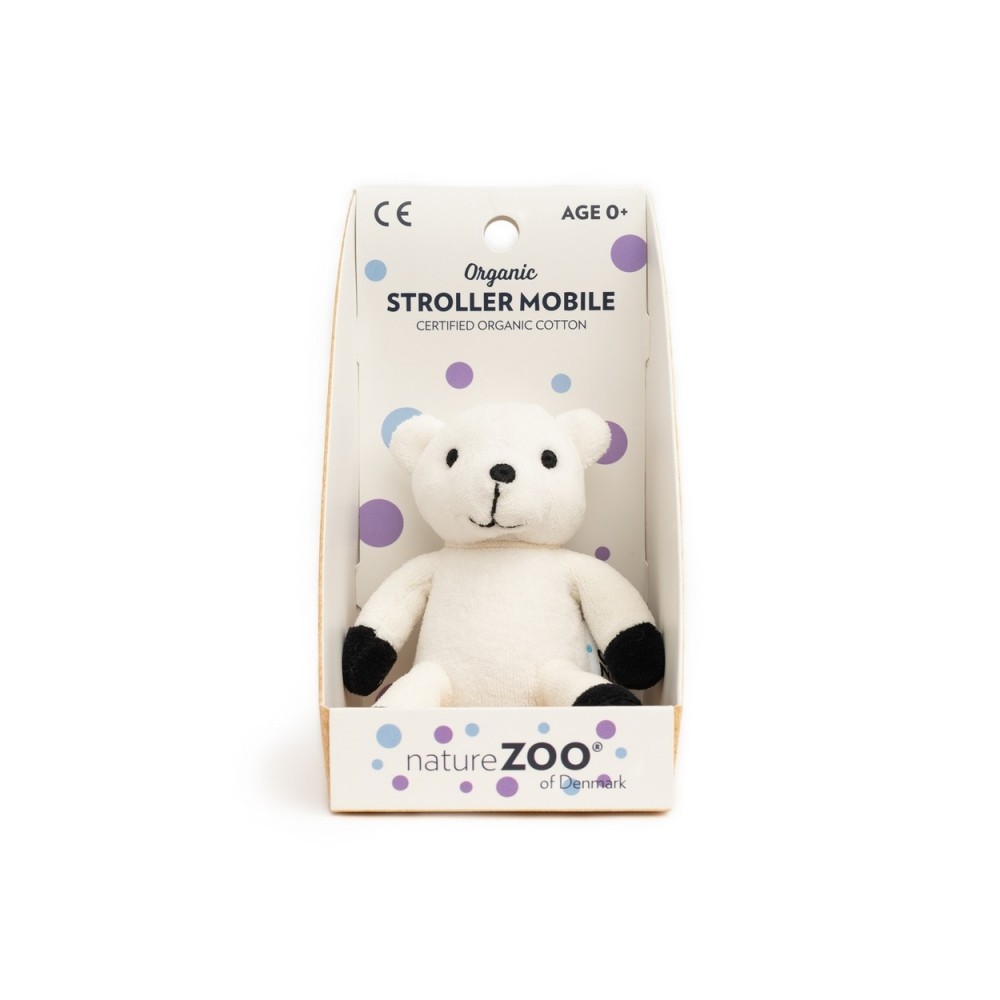 Poussette jouet, ours polaire