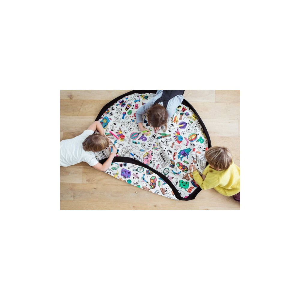 Fresk Sac de jouet, gouttes / roses