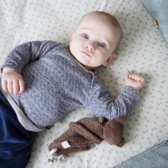 Snoozebaby Krabbeldecke / Laufgittereinlage Cheerful Playing - Grey Mist