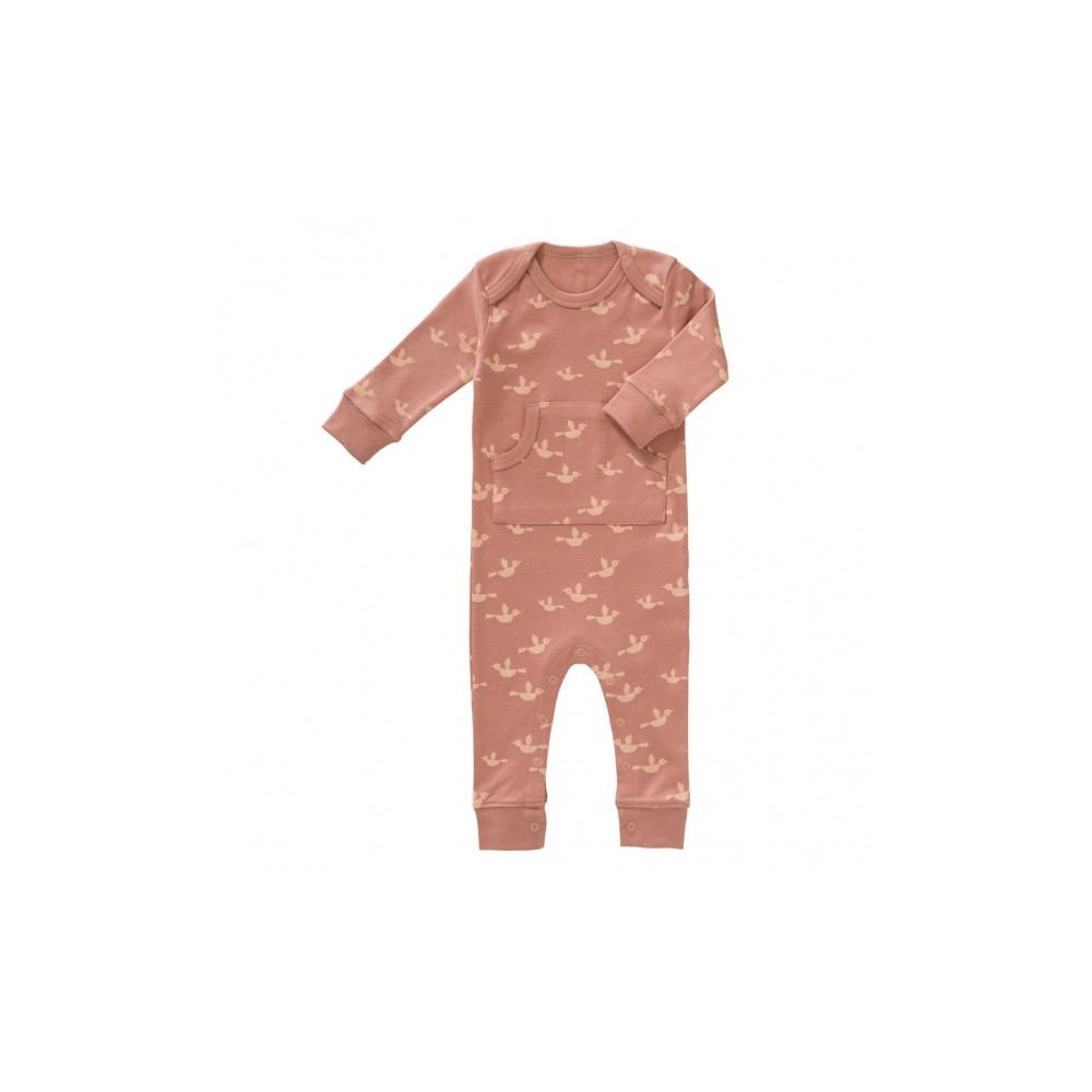 Fresk Babypyjama coton biologique, oiseaux