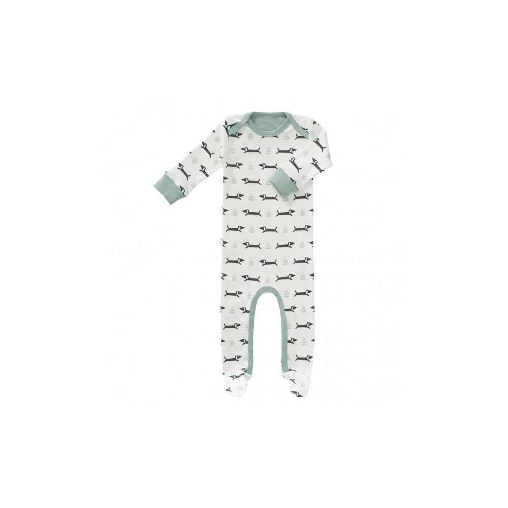 Fresk Coton biologique Babyypyjama, avec pieds, Dachsy