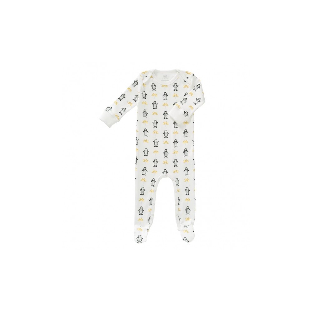 Fresk Coton biologique Babypyjama, avec fusibles, pingouin