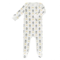 Fresk Coton biologique Babypyjama, avec fusibles, pingouin