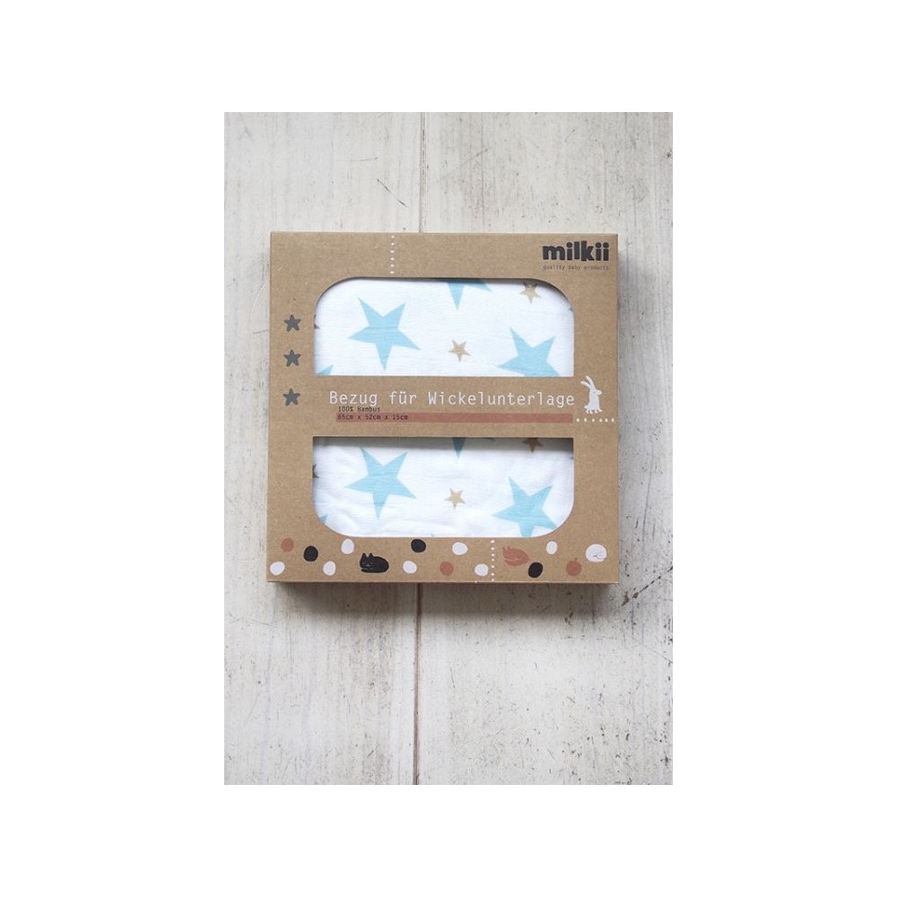 Changement de coussinet, en bambou à musselin, 2-plis, étoiles