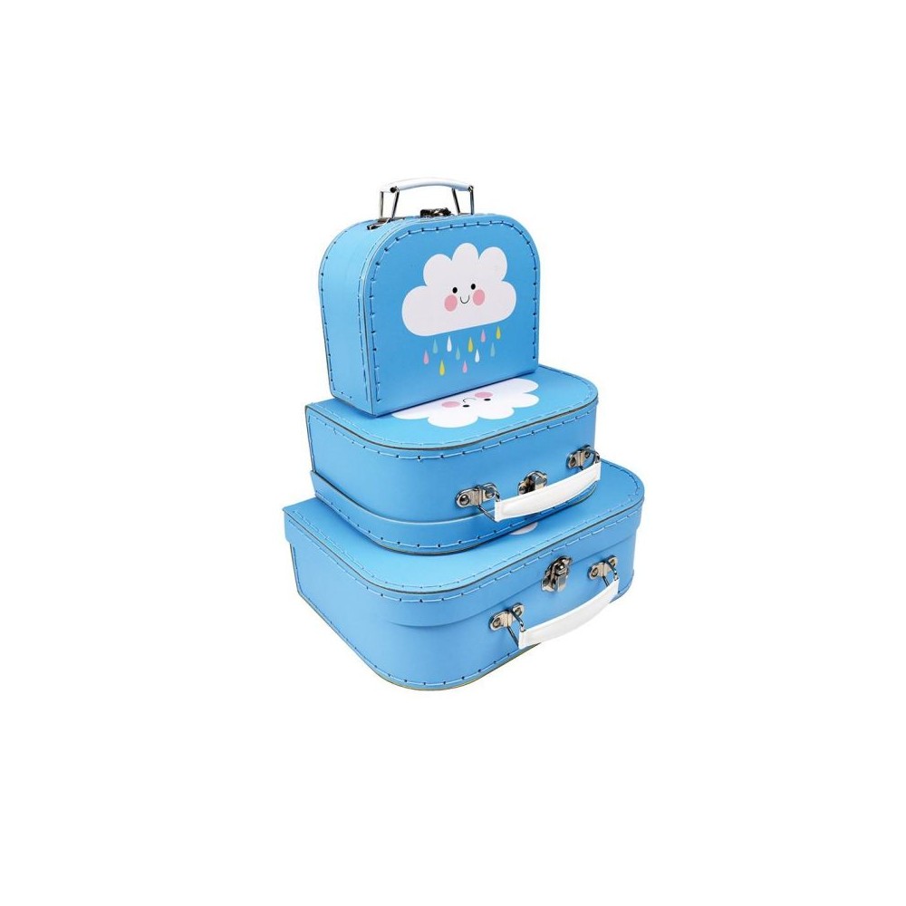 Rex London Kofferset 3 Stk., Happy Cloud