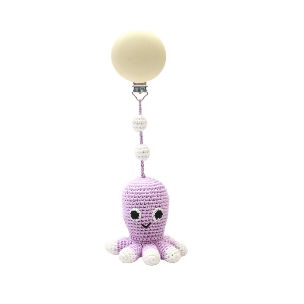 natureZOO Kinderwagen-Spielzeug, Helllila Octopus