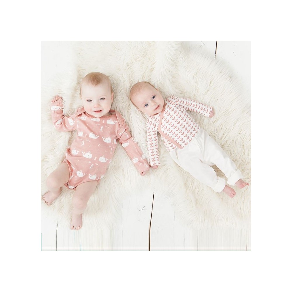 Fresk Wickelshirt, Leaves Mellow rosa