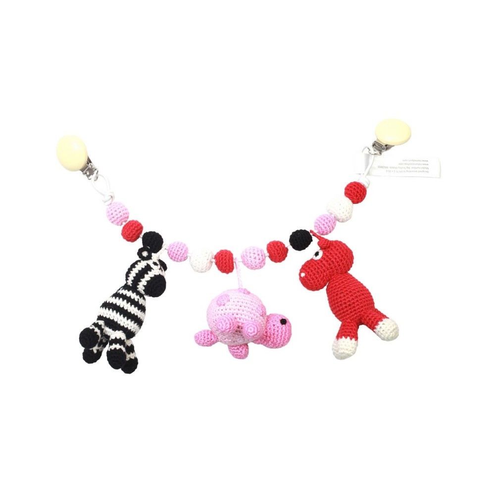 Kinderwagenkette, Nilpferd-Schildkröte-Zebra