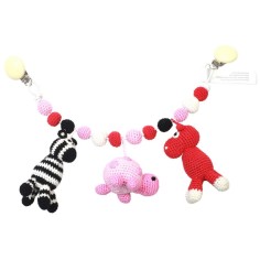 Kinderwagenkette, Nilpferd-Schildkröte-Zebra