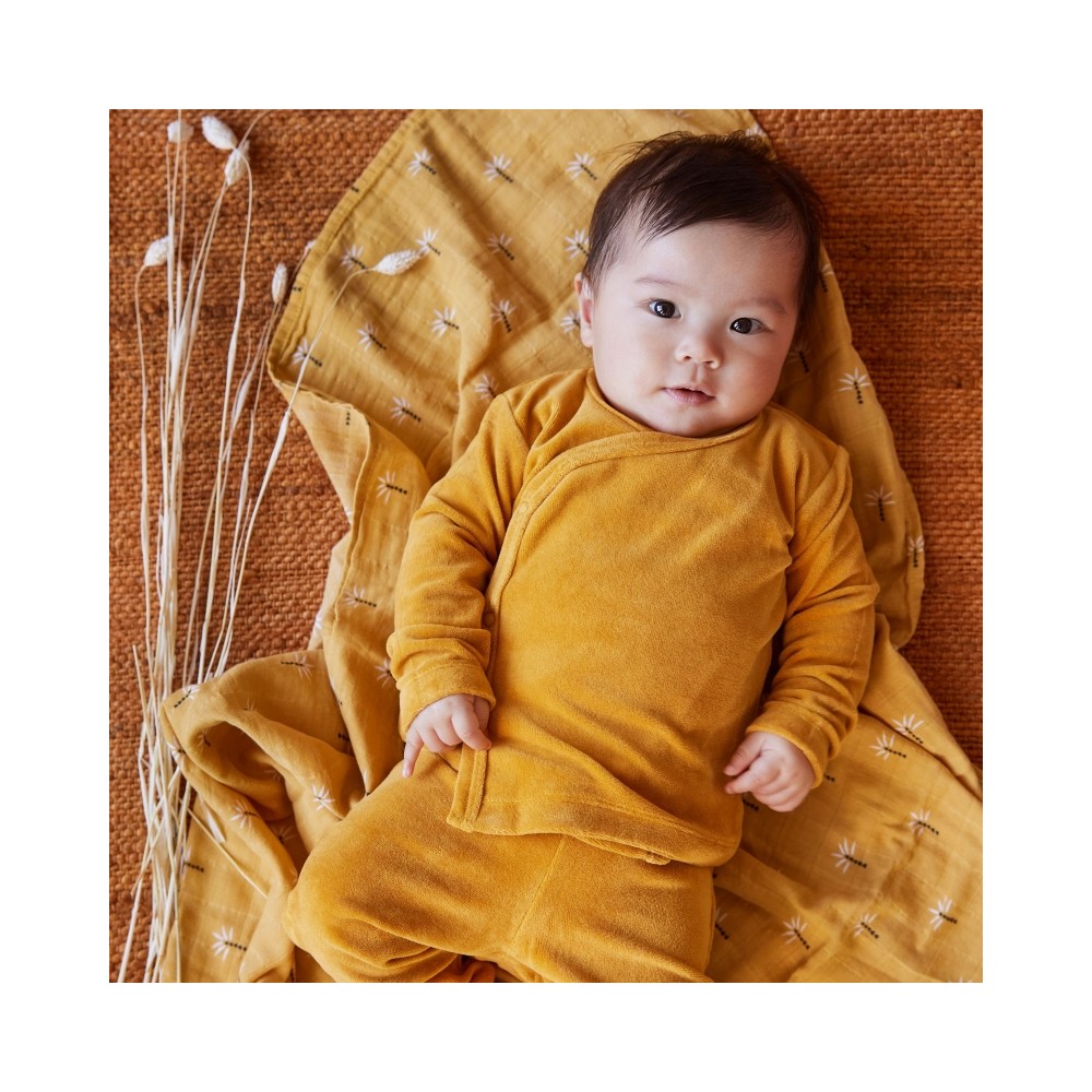 Fresk Wickelshirt, Leaves Mellow rosa