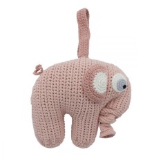 Sebra Spieluhr Elefant, Grapefruit Pink