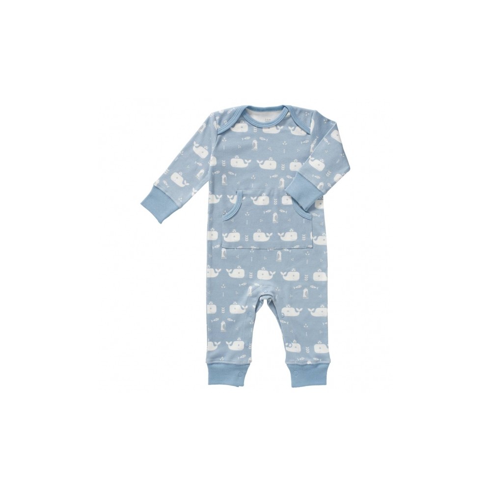 Fresk Babypyjama Bio-Baumwolle, Wal