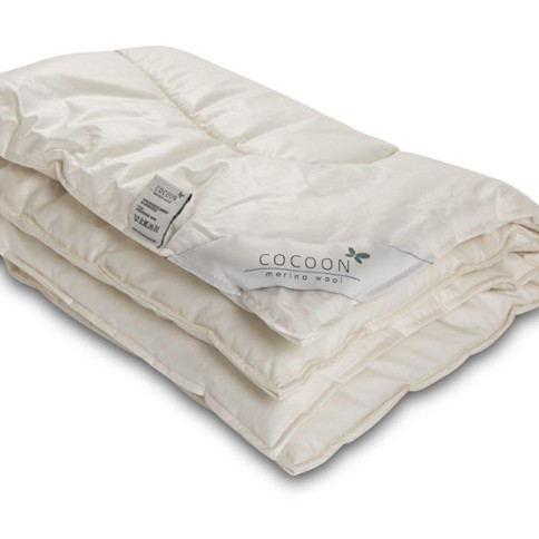 Duvet Steppdecke aus Merino Wolle (300g/m2)
